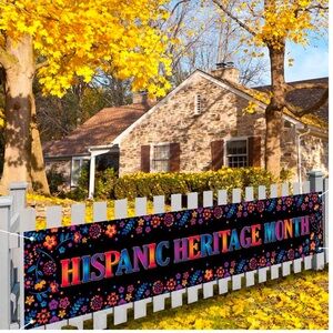 Hispanic Heritage Month Decorations,8 x 2,Banner for Fence World Flag new